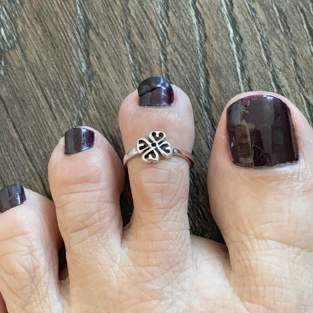 Sterling Silver Celtic Heart Toe Ring, Celtic Ring - image 7